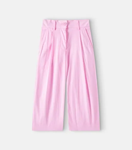 Pantalones de popelín de algodón - Monnalisa - Modalova