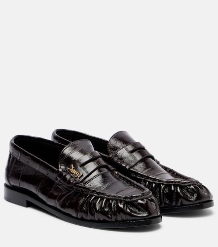 Mocasines penny de piel de anguila - Saint Laurent - Modalova