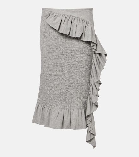 Gonna midi in cotone con volant - Dries Van Noten - Modalova
