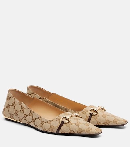 Vittoria Horsebit GG canvas ballet flats - Gucci - Modalova