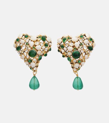 Embellished clip-on earrings - Saint Laurent - Modalova