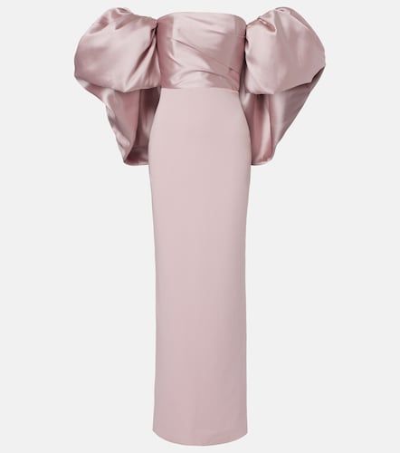 Abito lungo Floris off-shoulder in raso - Solace London - Modalova