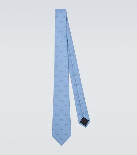 Corbata de jacquard de seda con Horsebit - Gucci - Modalova