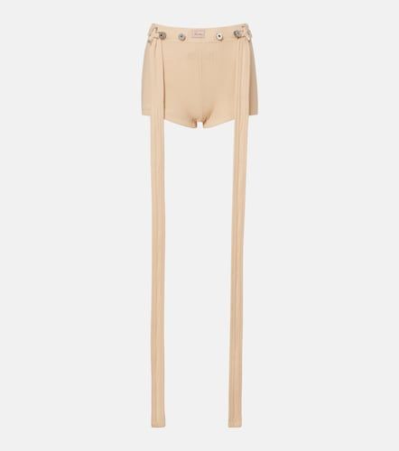 Shorts in cotone a coste - Jean Paul Gaultier - Modalova