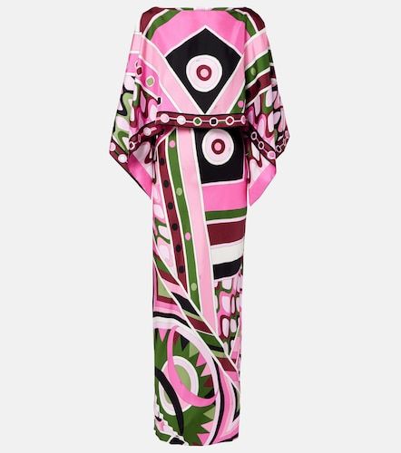 Vivara layered silk satin maxi dress - Pucci - Modalova