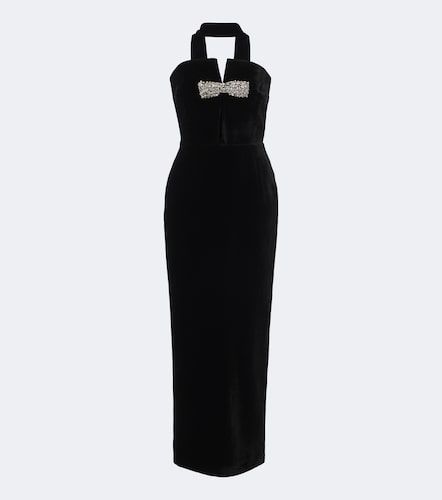 Abito lungo Holly in velluto con sciarpa - The New Arrivals Ilkyaz Ozel - Modalova