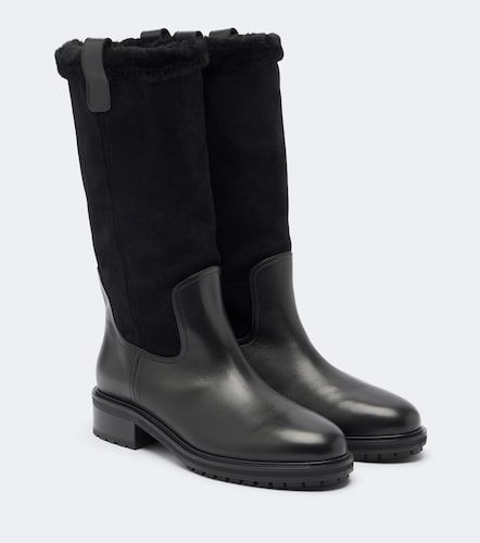 Stiefel Theo aus Veloursleder mit Shearling - Aeyde - Modalova