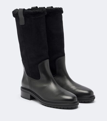 Theo leather and suede knee-high boots - Aeyde - Modalova