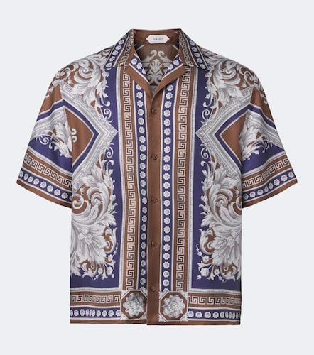 Camicia bowling Neoclassical Barocco in twill di seta - Versace - Modalova