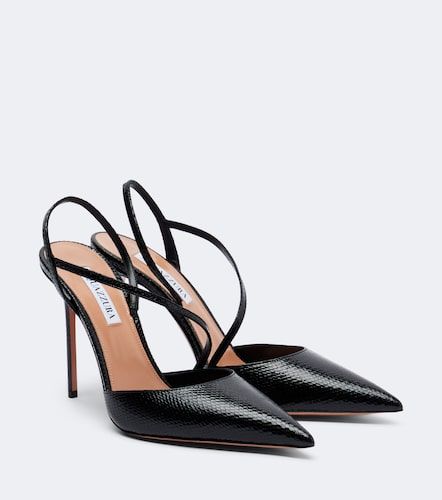 Dynasty snake-effect leather pumps - Aquazzura - Modalova