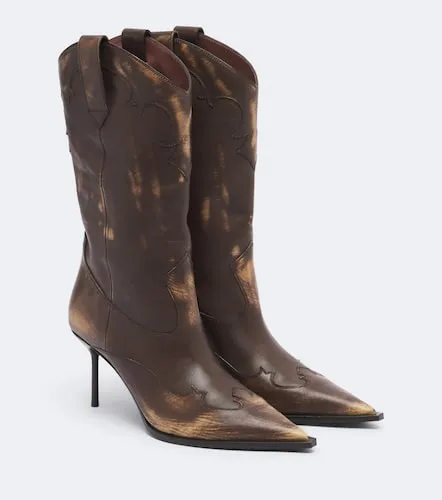 Lidia leather cowboy boots - Paris Texas - Modalova