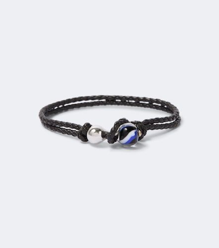 Bracciale Knot in argento sterling e pelle - Bottega Veneta - Modalova