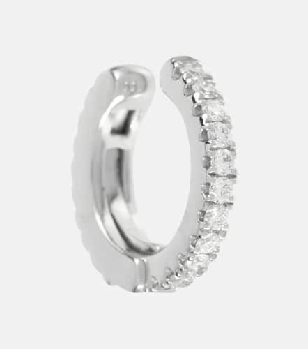 Einzelner Ear Cuff Diamond Eternity aus 18kt Weißgold mit Diamanten - Maria Tash - Modalova