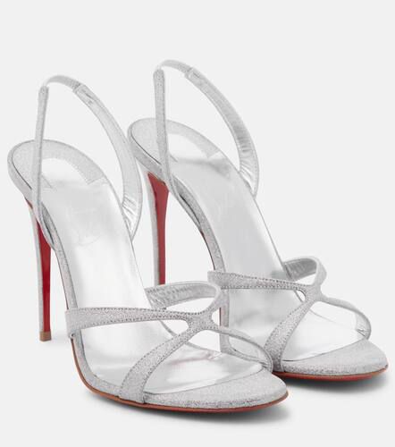 Emilie glittered leather slingback sandals - Christian Louboutin - Modalova