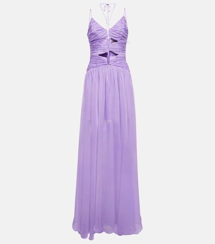 Abito lungo in chiffon con cut-out - Rasario - Modalova