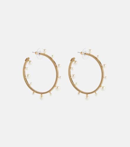 Odetta faux pearl hoop earrings - Jennifer Behr - Modalova