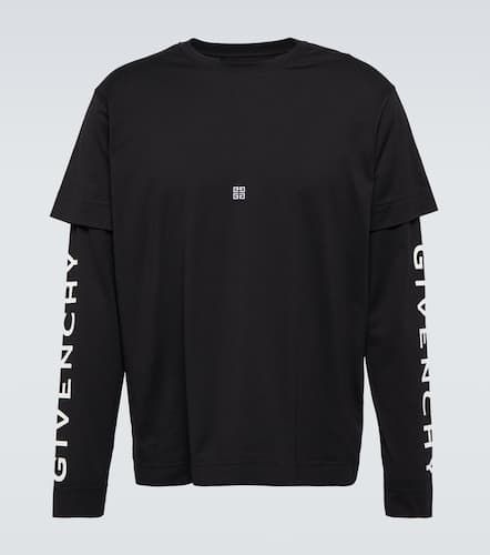 Camiseta de jersey de algodón con logo - Givenchy - Modalova