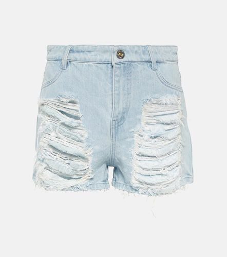 Distressed high-rise denim shorts - Dion Lee - Modalova