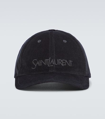 Logo corduroy baseball cap - Saint Laurent - Modalova