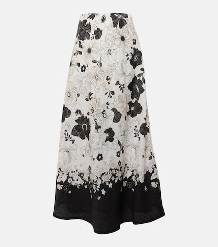 Pop floral linen maxi skirt - Zimmermann - Modalova