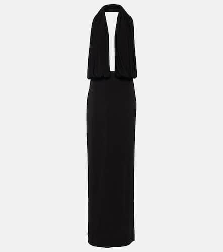 Draped halterneck jersey gown - Magda Butrym - Modalova