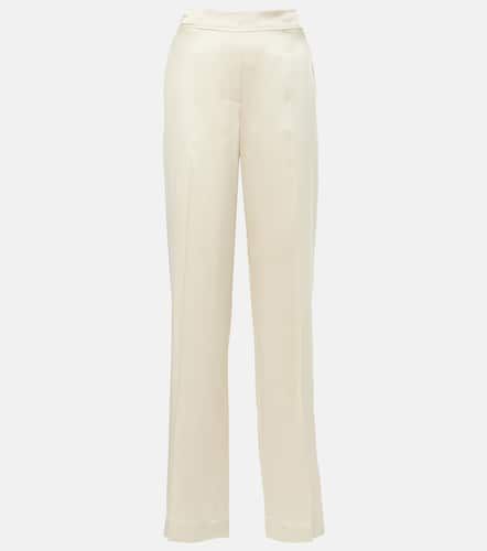 Tova mid-rise silk satin straight pants - Joseph - Modalova