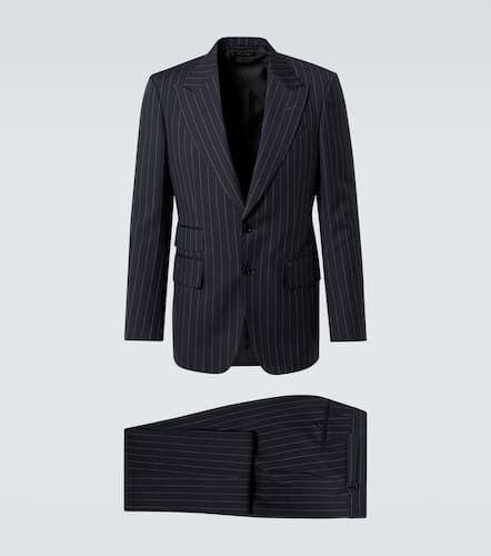 Pinstripe wool and mohair suit - Tom Ford - Modalova