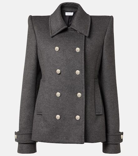 Wool and cashmere peacoat - Alexander McQueen - Modalova