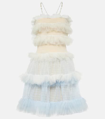 Ruffled sheer tulle minidress - Susan Fang - Modalova