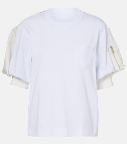 Camiseta de jersey de algodón y sarga - Sacai - Modalova