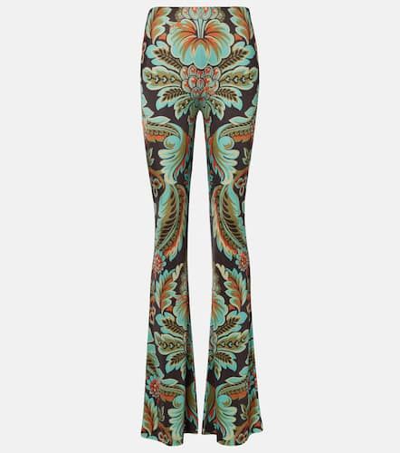 Printed crÃªpe jersey flared pants - Etro - Modalova