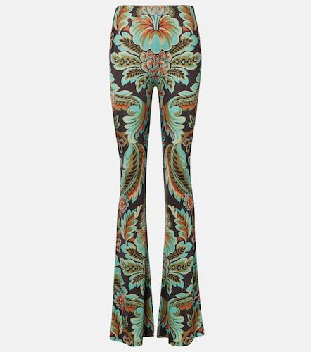 Printed crepe jersey flared pants - Etro - Modalova