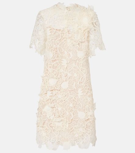Miniabito in pizzo floreale - Oscar de la Renta - Modalova