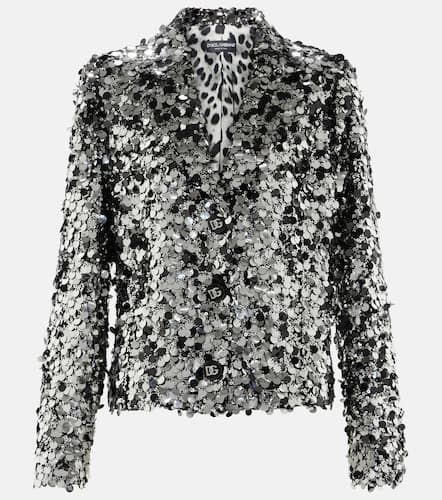 Dolce&Gabbana Blazer con paillettes - Dolce&Gabbana - Modalova