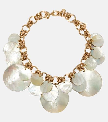 Mother-of-pearl chain necklace - Rabanne - Modalova