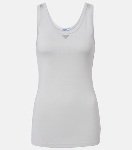 Prada Top in cotone a coste - Prada - Modalova