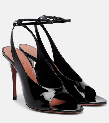 Anok patent leather slingback sandals - Amina Muaddi - Modalova