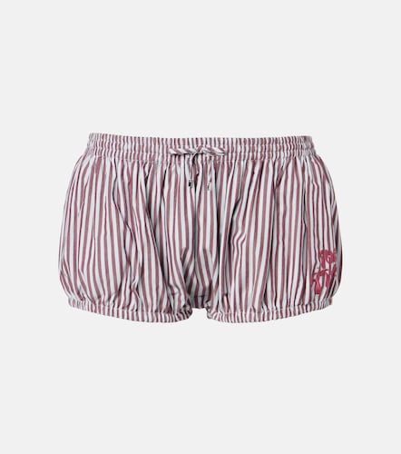 Shorts de algodón a rayas - The Attico - Modalova