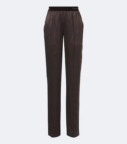 Tom Ford Silk satin straight pants - Tom Ford - Modalova