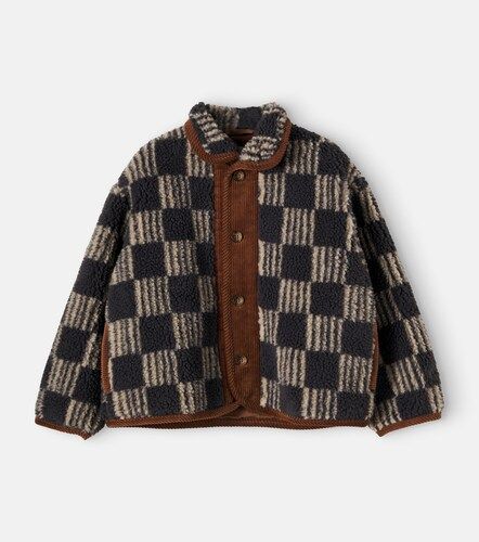 Chaqueta Almost Moiré de teddy de algodón a cuadros - Bobo Choses - Modalova