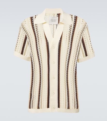 Camisa Pinto de croché de algodón a rayas - Frescobol Carioca - Modalova