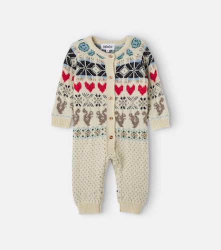 Bebé - body Frej de jacquard de lana - Molo - Modalova