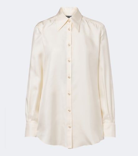 Camicia in raso di seta - Dolce&Gabbana - Modalova