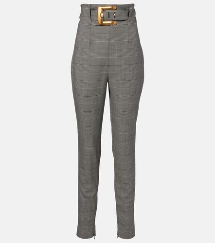 Schmale Hose aus einem Wollgemisch - Balmain - Modalova