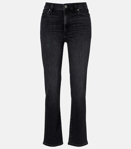 Jeans rectos Le Sleek de tiro alto cropped - Frame - Modalova