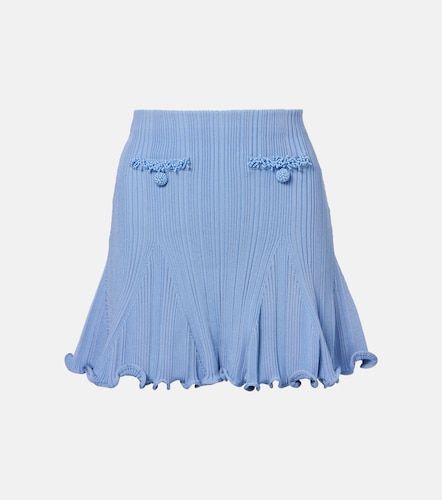 Beaded ribbed-knit miniskirt - Self-Portrait - Modalova
