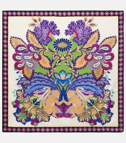 Pañuelo de sarga de seda estampado - La DoubleJ - Modalova