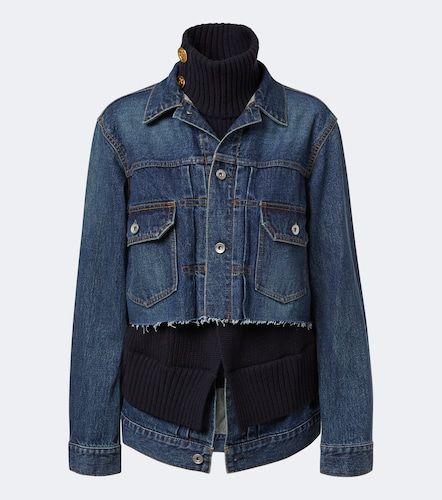 Sacai Chaqueta de denim con paneles - Sacai - Modalova