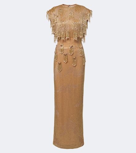 Lani caped beaded gown - Rachel Gilbert - Modalova