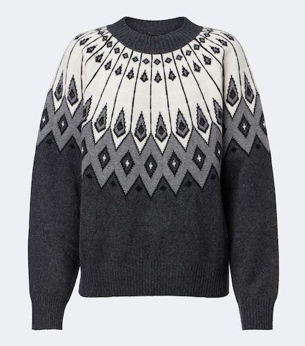 Pullover Hans in cashmere jacquard - Loulou de Saison - Modalova